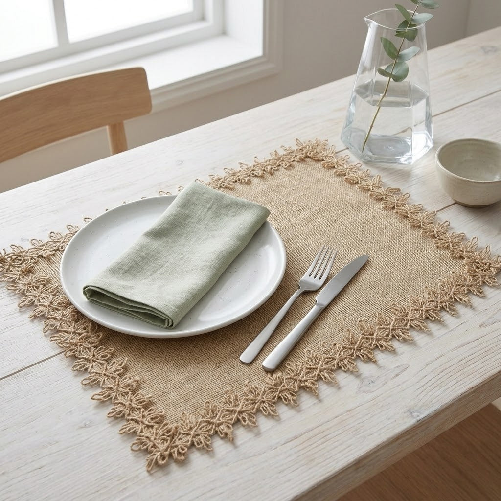 Rectangular Jute Woven Placemat